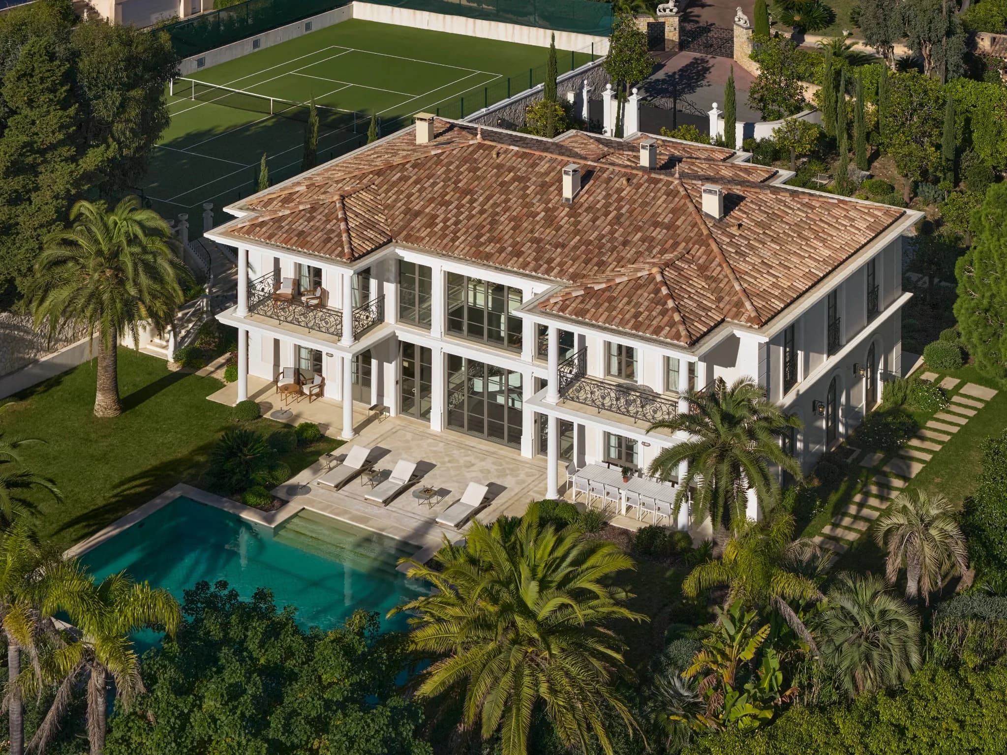 Aerial Estate at Villa Palace de Lys