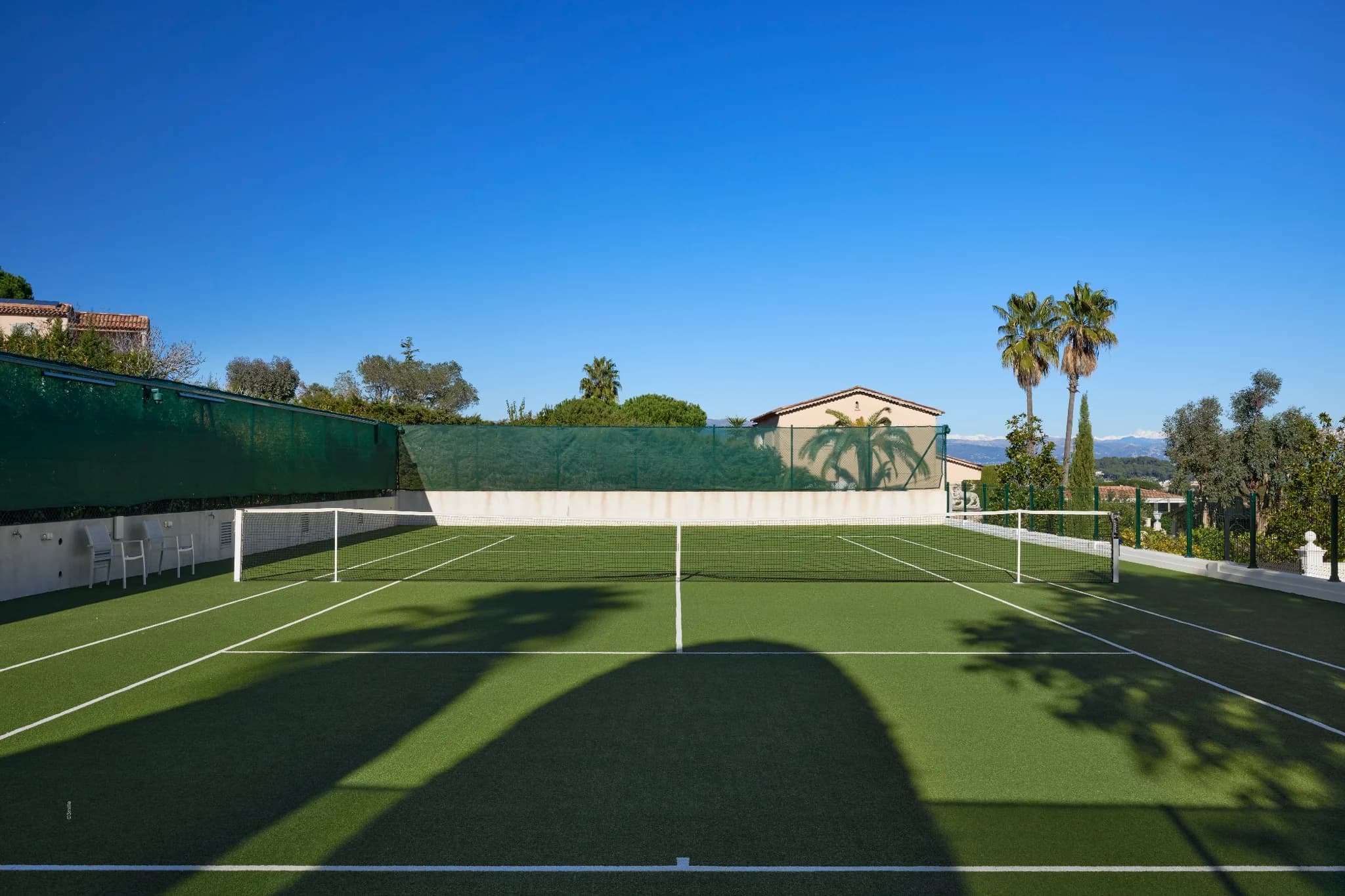 Private Tennis Court at Villa Palace de Lys