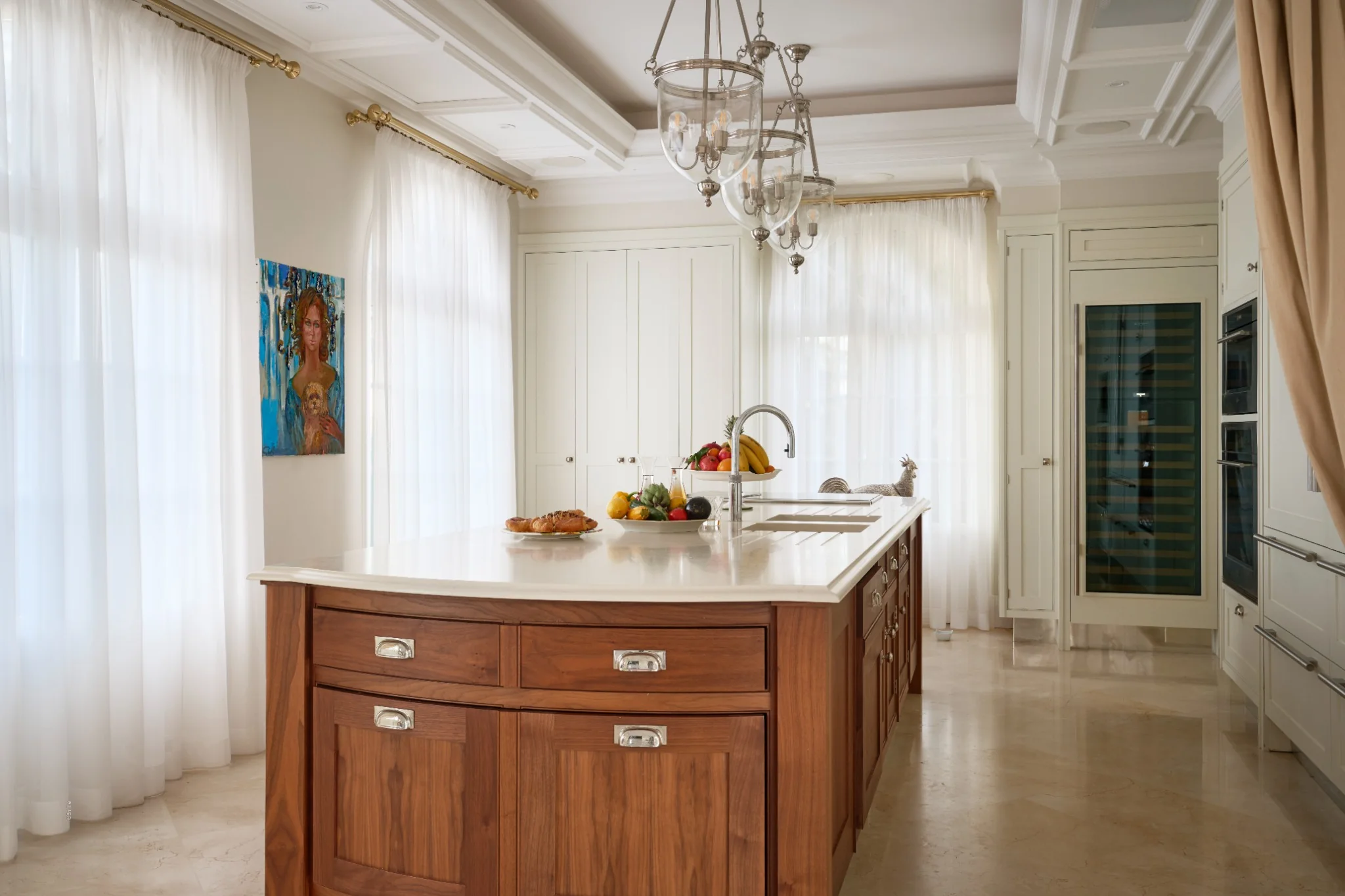 Kitchen Island at Villa Palace de Lys