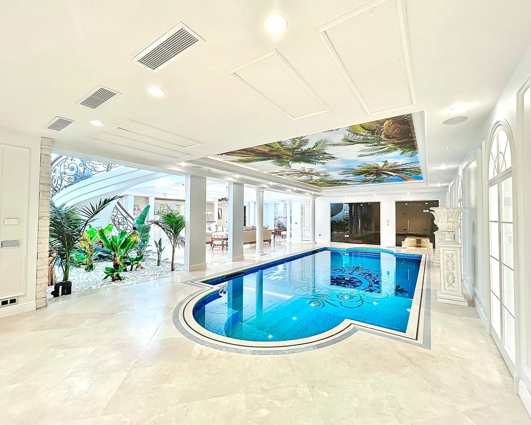 Indoor Pool & Gym at Villa Palace de Lys